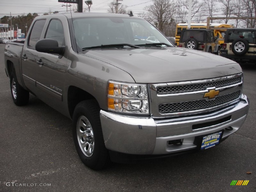 2013 Silverado 1500 LT Crew Cab 4x4 - Graystone Metallic / Ebony photo #3