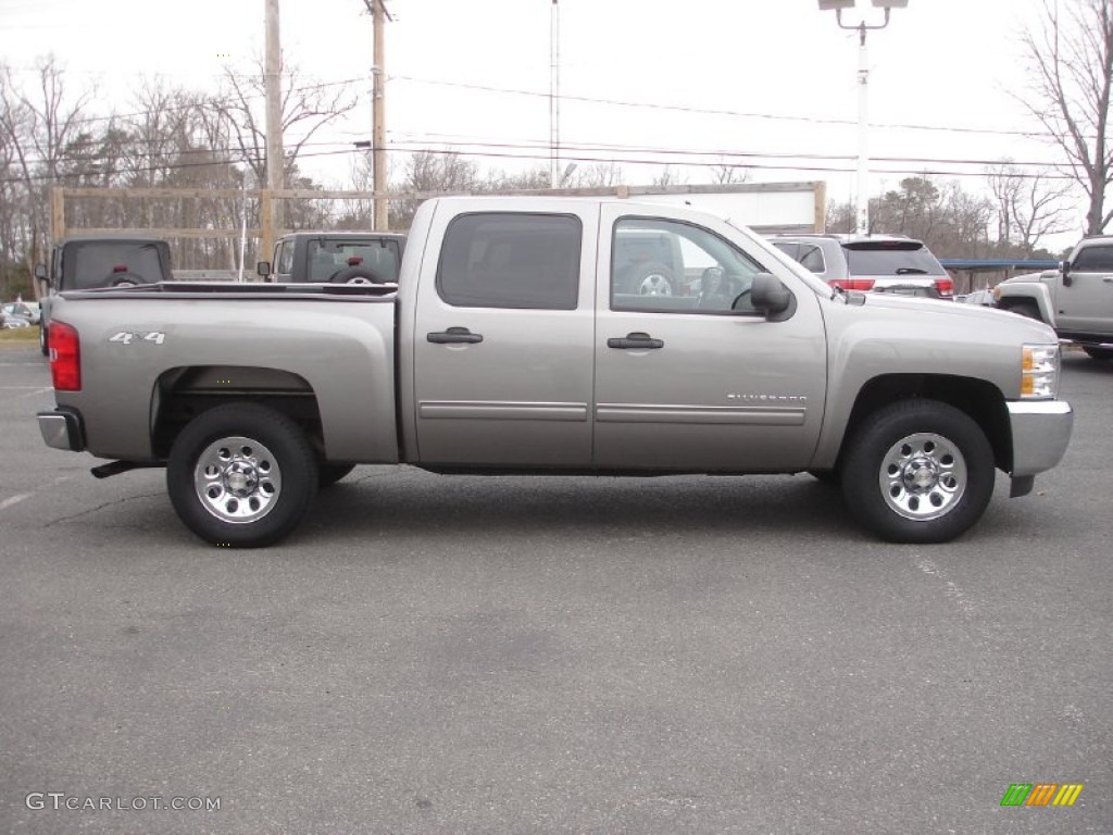 2013 Silverado 1500 LT Crew Cab 4x4 - Graystone Metallic / Ebony photo #4