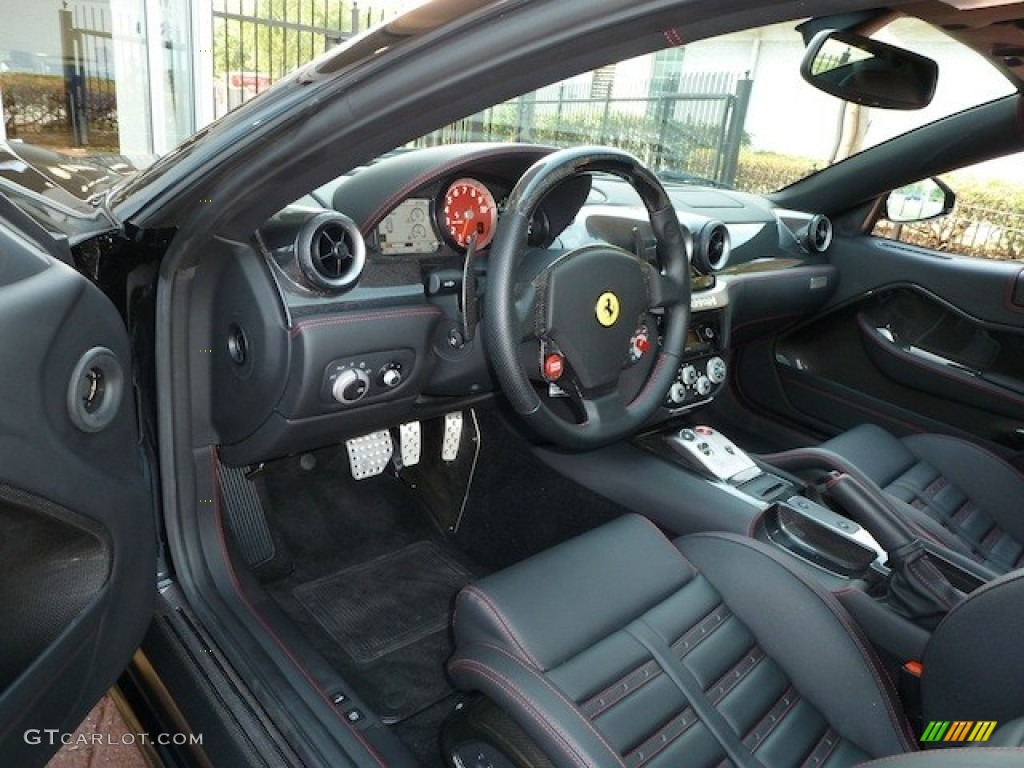 Nero (Black) Interior 2007 Ferrari 599 GTB Fiorano F1 Photo #77858774