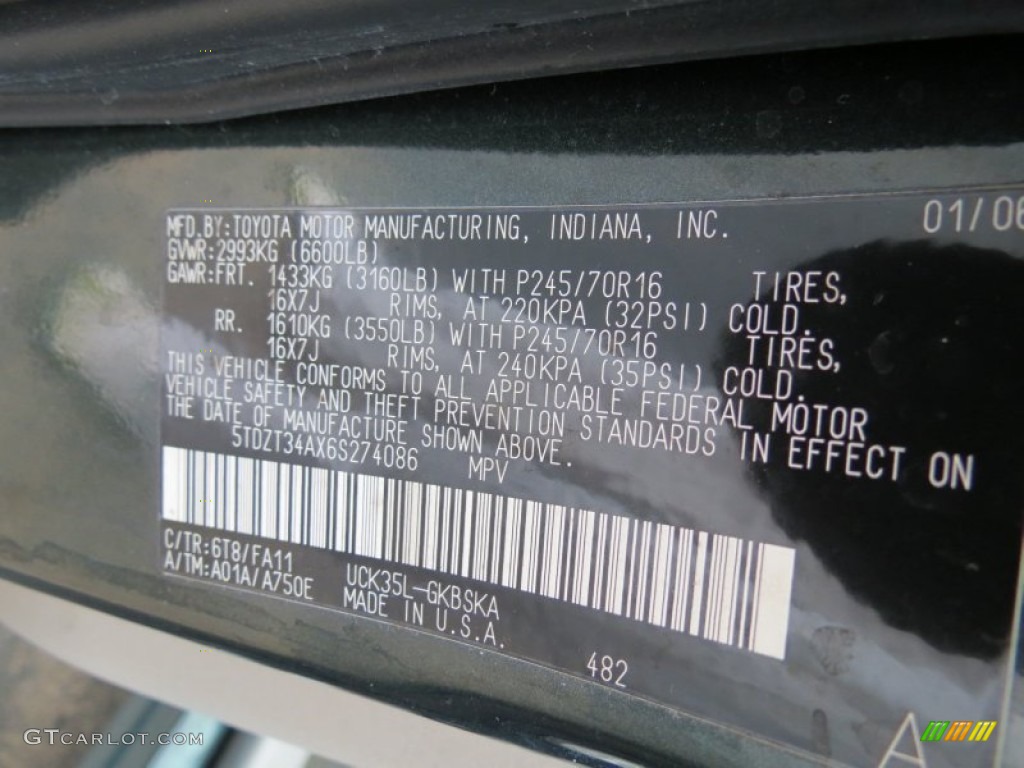 2006 Toyota Sequoia SR5 Parts Photos