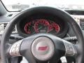 Graphite Gray Alcantara/Carbon Black Leather 2009 Subaru Impreza WRX STi Steering Wheel
