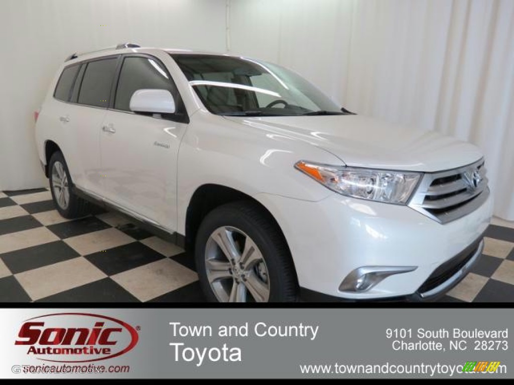 2013 Highlander Limited - Blizzard White Pearl / Sand Beige photo #1