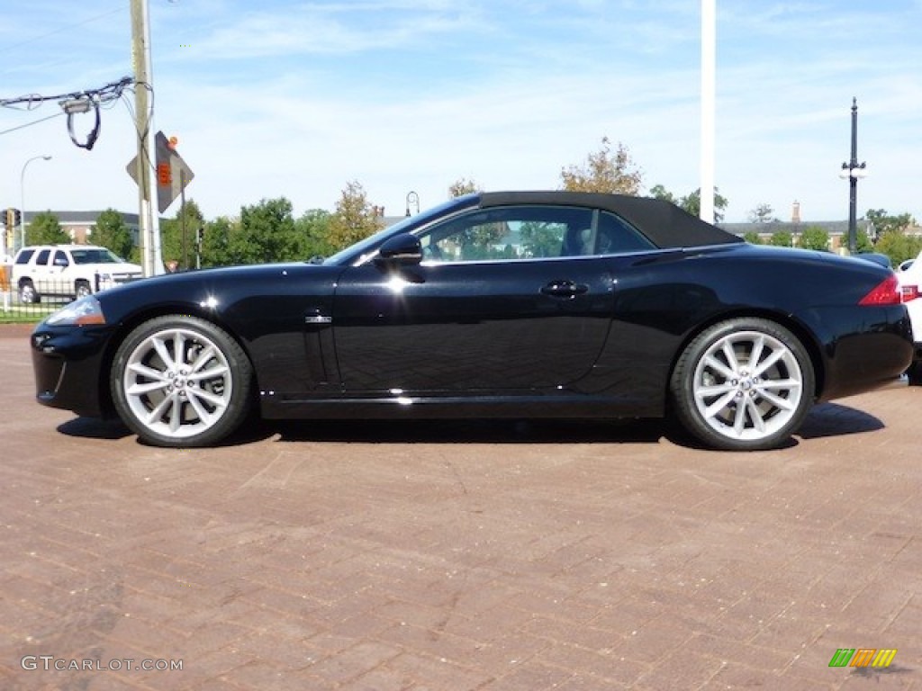 Ebony Black 2010 Jaguar XK XKR Convertible Exterior Photo #77859996