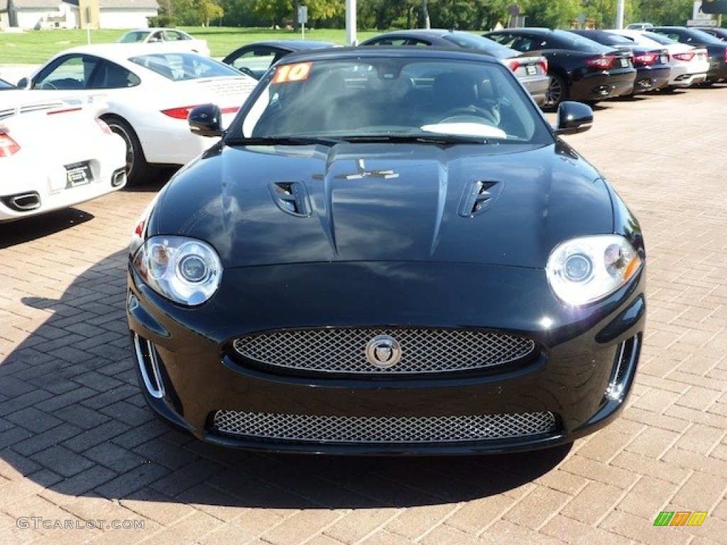 Ebony Black 2010 Jaguar XK XKR Convertible Exterior Photo #77860209