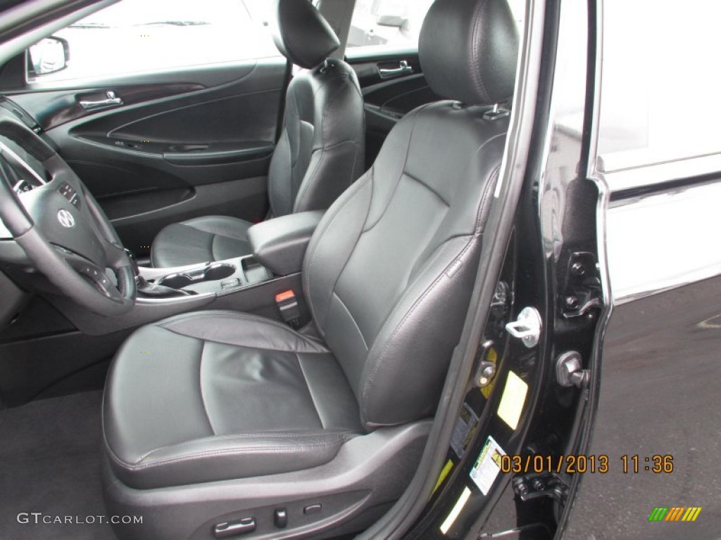 2011 Sonata Limited - Midnight Black / Black photo #7