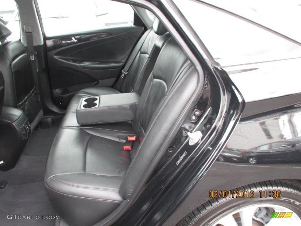 2011 Sonata Limited - Midnight Black / Black photo #8