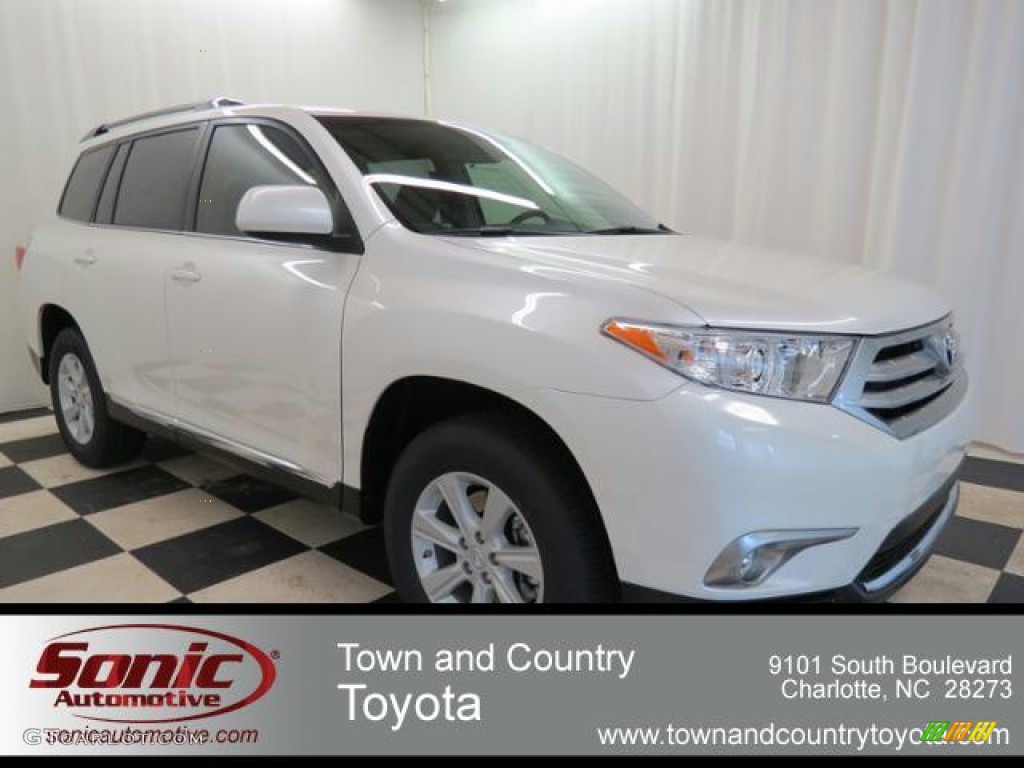 2013 Highlander V6 - Blizzard White Pearl / Ash photo #1