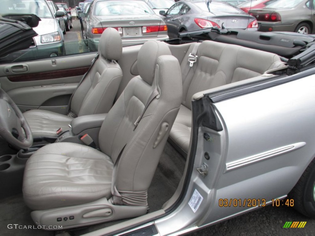 Taupe Interior 2001 Chrysler Sebring LXi Convertible Photo #77860906