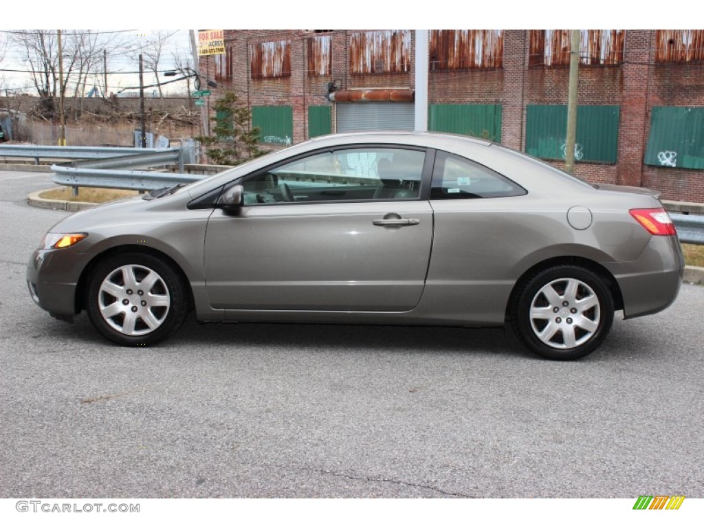 Galaxy Gray Metallic 2008 Honda Civic LX Coupe Exterior Photo #77861164