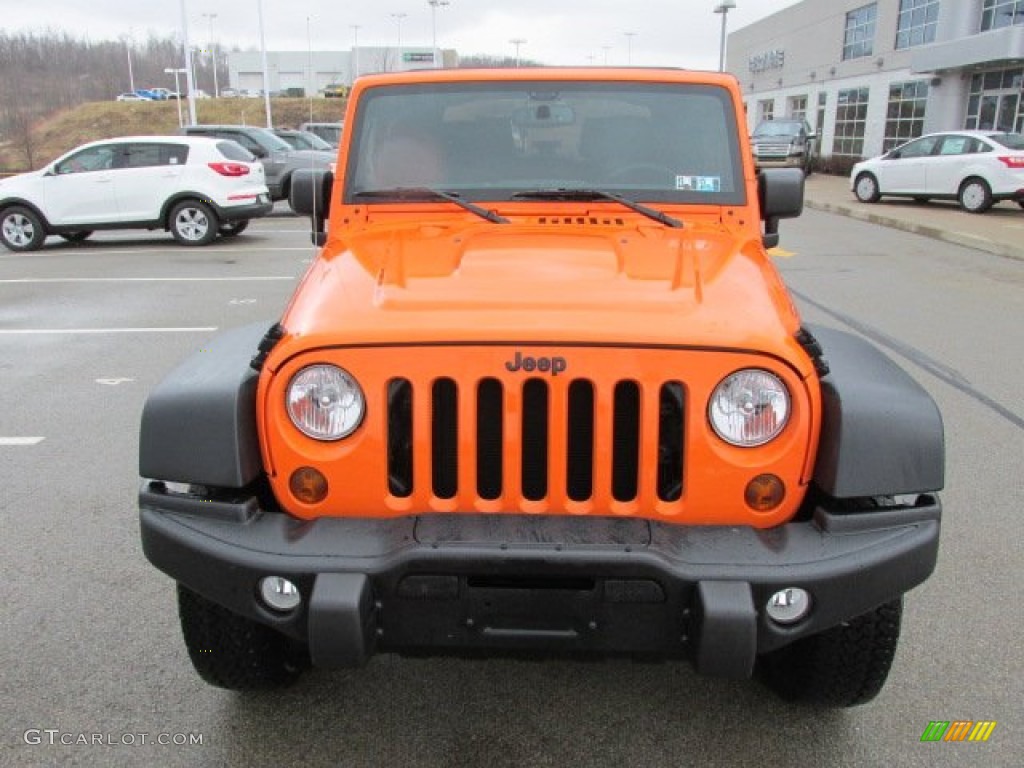 2013 Wrangler Moab Edition 4x4 - Crush Orange / Moab Black Leather photo #5