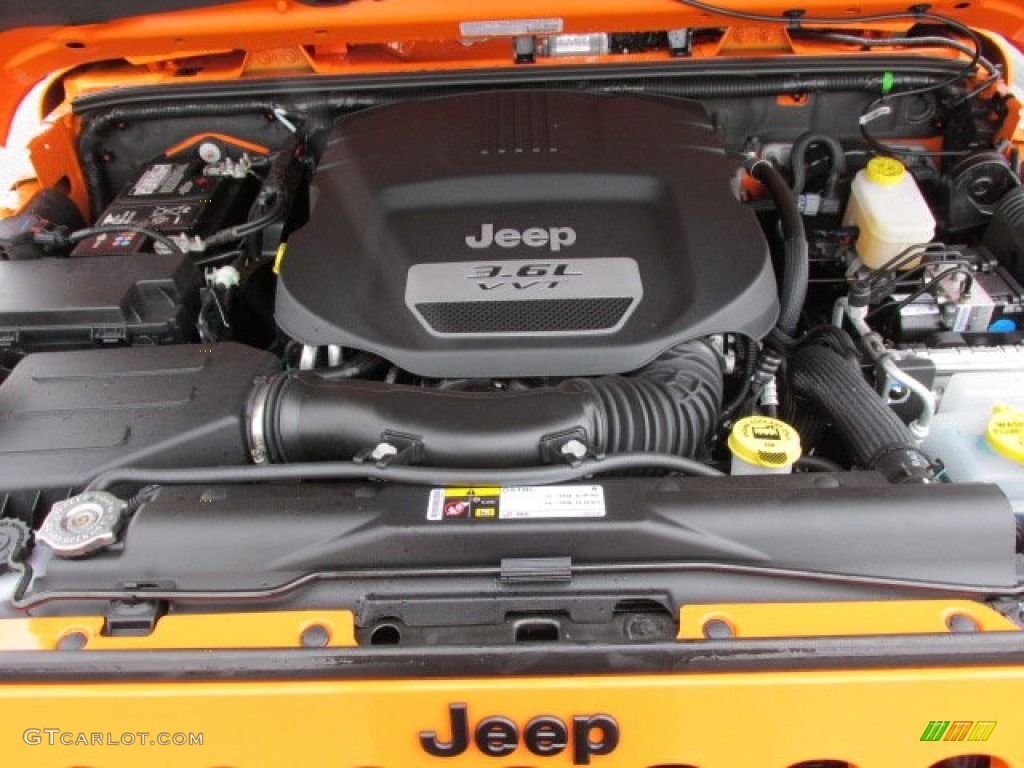 2013 Jeep Wrangler Moab Edition 4x4 3.6 Liter DOHC 24-Valve VVT Pentastar V6 Engine Photo #77861474