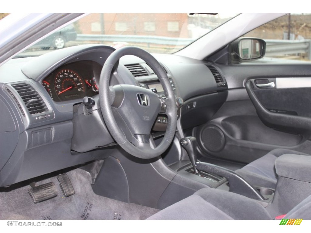 2003 Accord LX Coupe - Satin Silver Metallic / Black photo #3