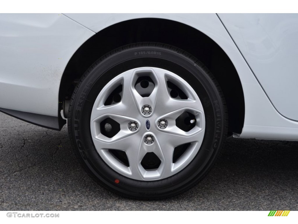 2013 Fiesta S Sedan - Oxford White / Charcoal Black/Light Stone photo #18