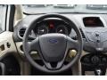 Charcoal Black/Light Stone Steering Wheel Photo for 2013 Ford Fiesta #77862173