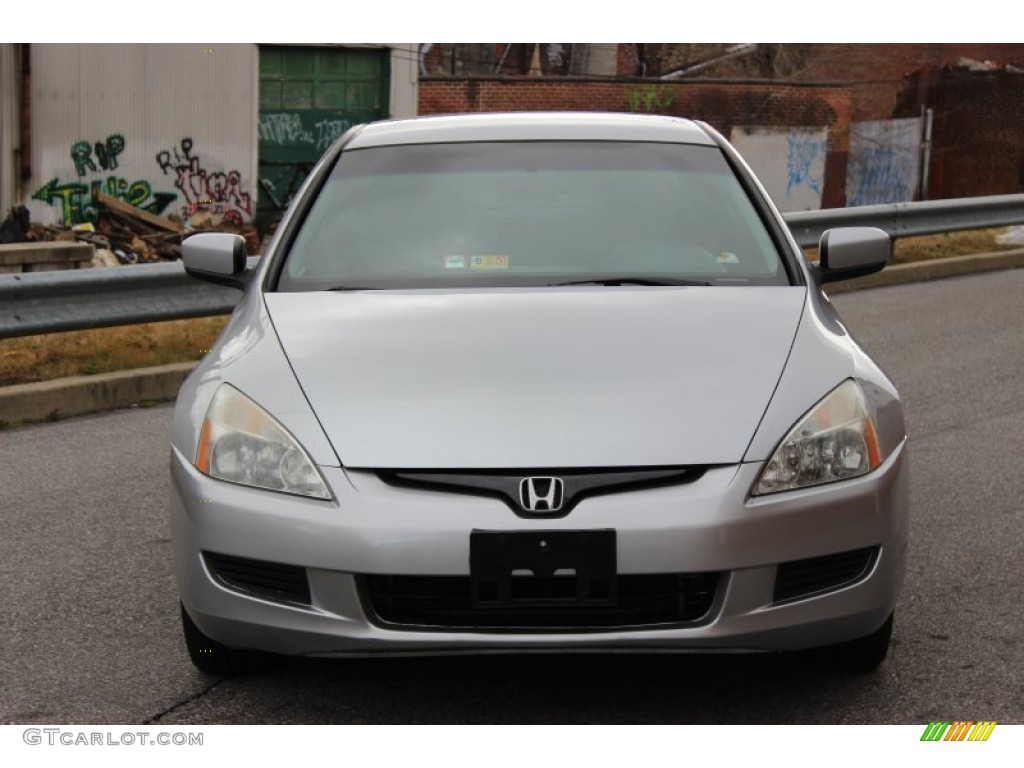 2003 Accord LX Coupe - Satin Silver Metallic / Black photo #6