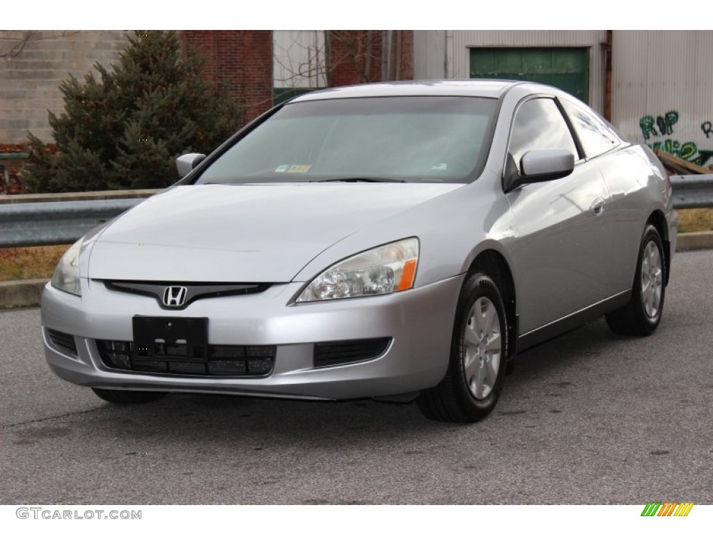 Satin Silver Metallic 2003 Honda Accord LX Coupe Exterior Photo #77862318
