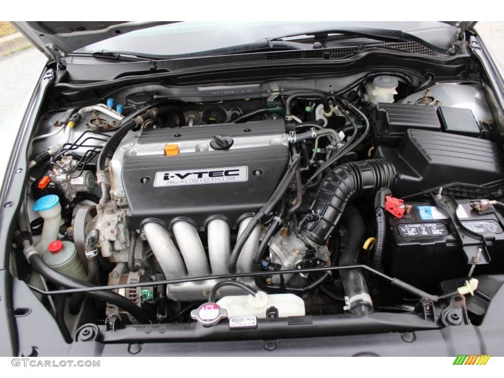 2003 Accord LX Coupe - Satin Silver Metallic / Black photo #21