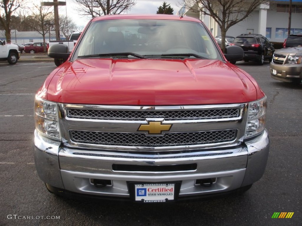 2012 Silverado 1500 LS Crew Cab 4x4 - Victory Red / Dark Titanium photo #2