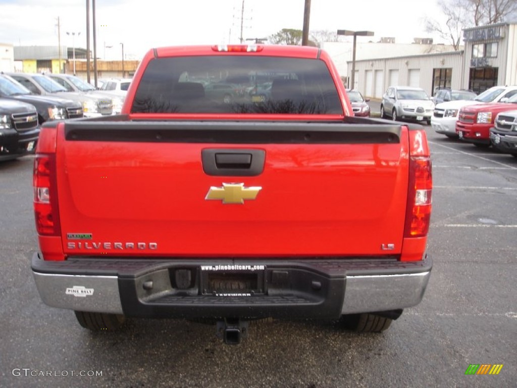 2012 Silverado 1500 LS Crew Cab 4x4 - Victory Red / Dark Titanium photo #5