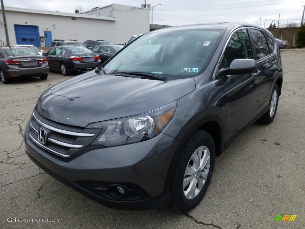 2013 CR-V EX - Polished Metal Metallic / Gray photo #8