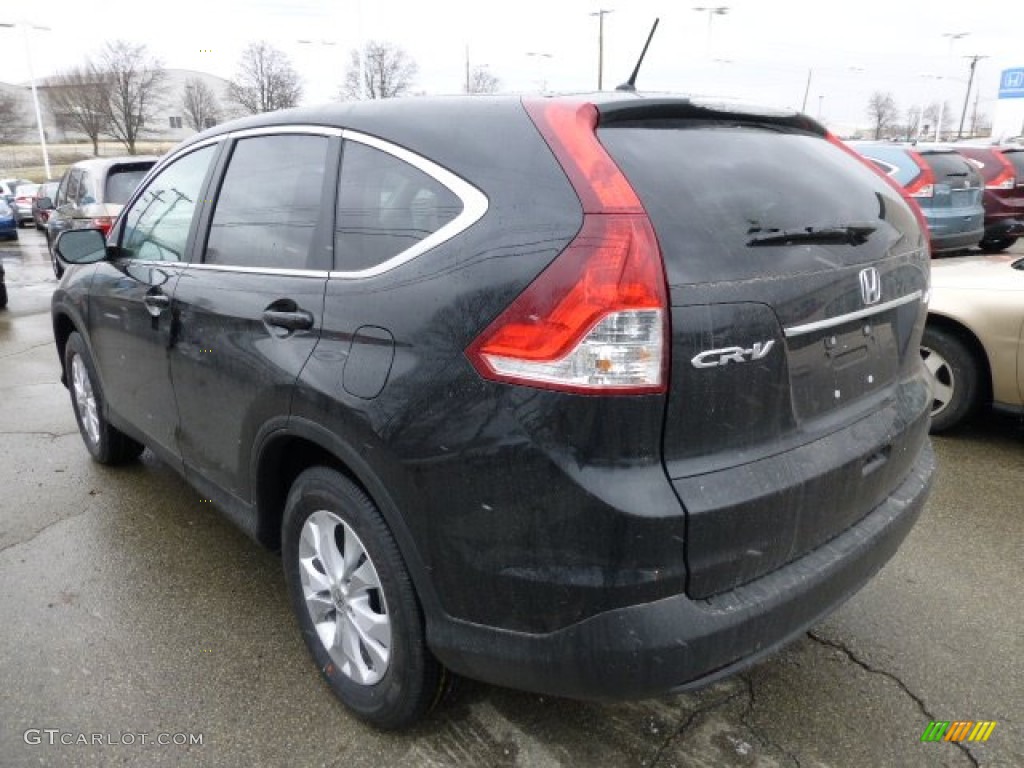 2013 CR-V EX AWD - Crystal Black Pearl / Black photo #2