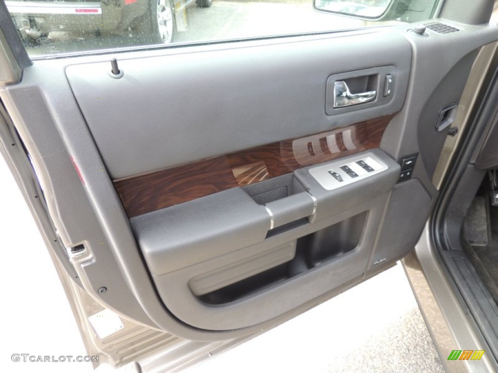 2012 Ford Flex SEL AWD Charcoal Black Door Panel Photo #77866083