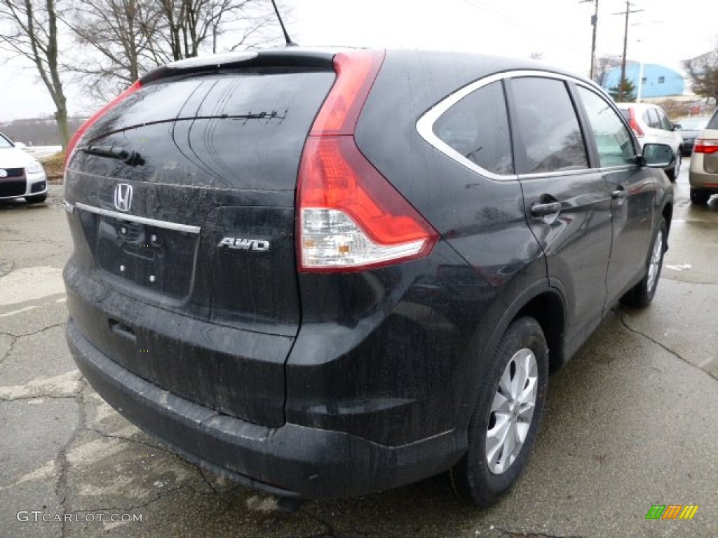 2013 CR-V EX AWD - Crystal Black Pearl / Black photo #4