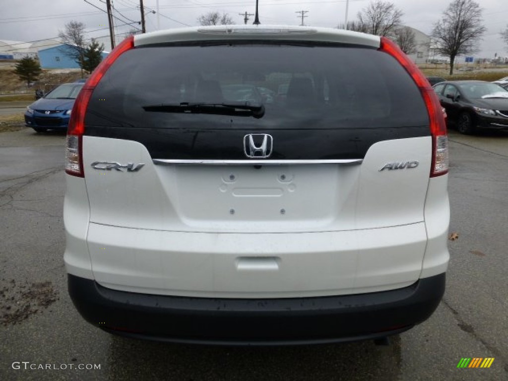 2013 CR-V EX AWD - White Diamond Pearl / Beige photo #3