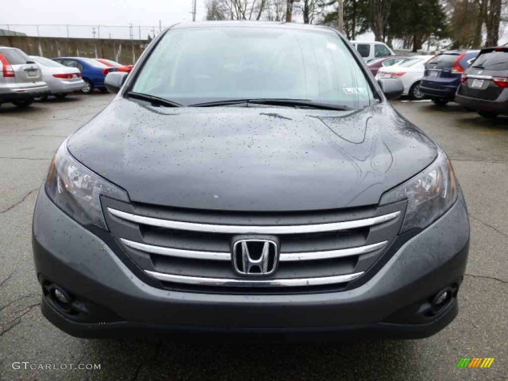 2013 CR-V EX AWD - Polished Metal Metallic / Gray photo #7