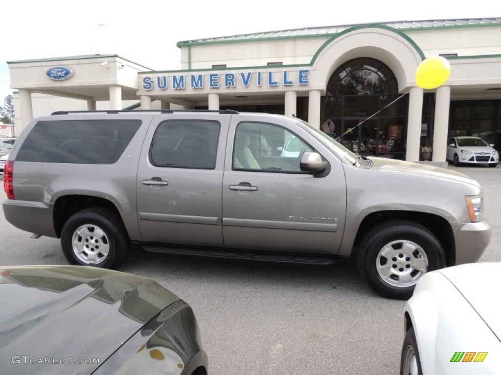 2007 Suburban 1500 LT - Graystone Metallic / Light Titanium/Dark Titanium photo #13