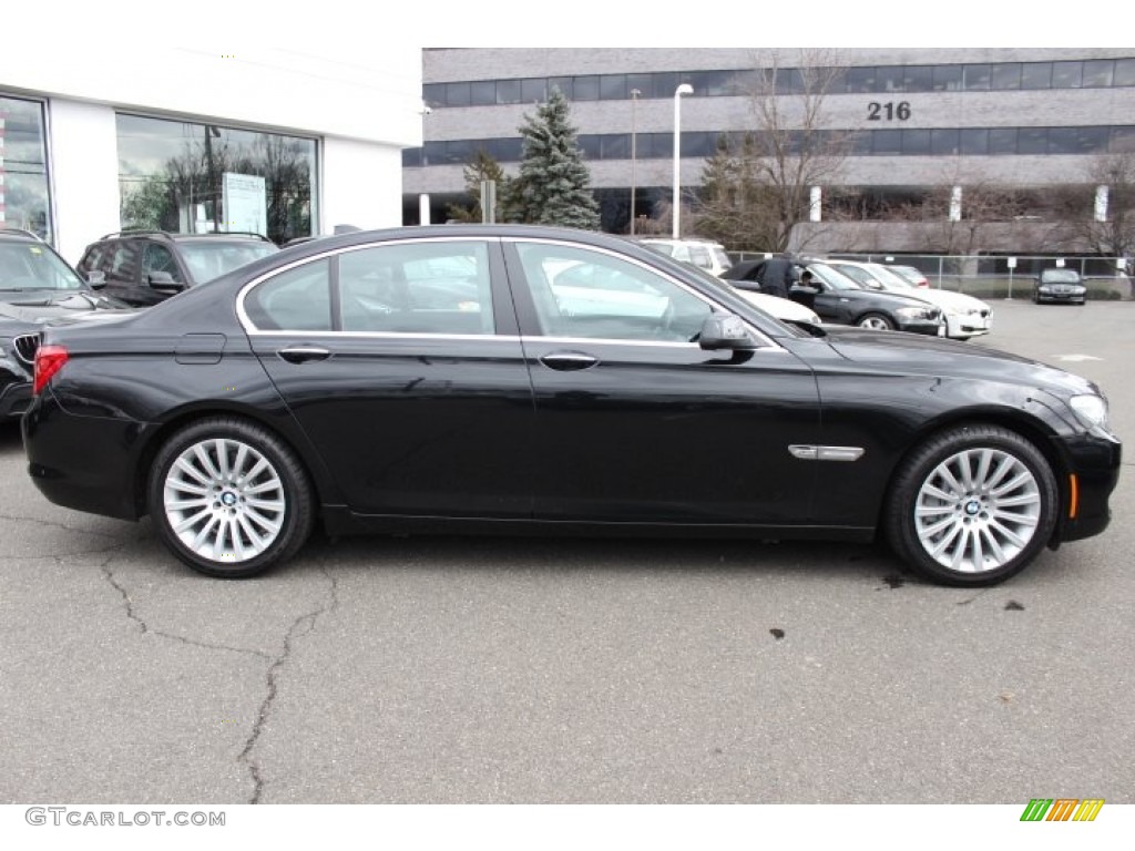 Black Sapphire Metallic 2012 BMW 7 Series 750i xDrive Sedan Exterior Photo #77867566