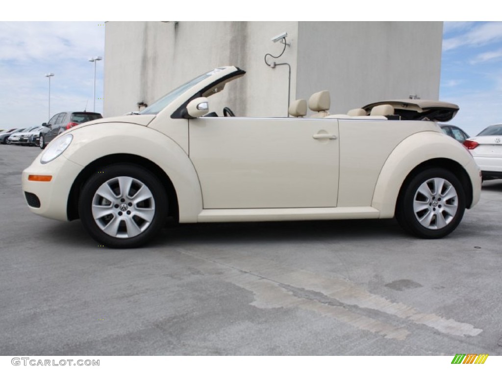 Harvest Moon Beige 2009 Volkswagen New Beetle 2.5 Convertible Exterior Photo #77867655