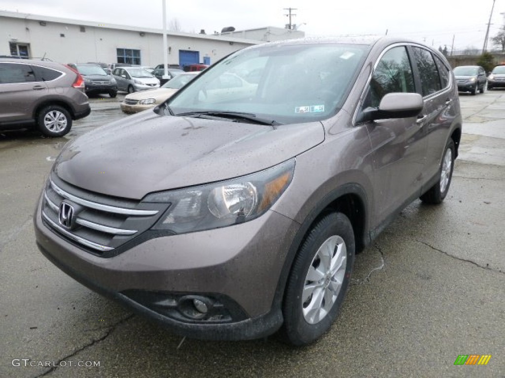 2013 CR-V EX AWD - Urban Titanium Metallic / Beige photo #8