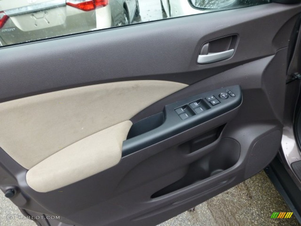 2013 CR-V EX AWD - Urban Titanium Metallic / Beige photo #14