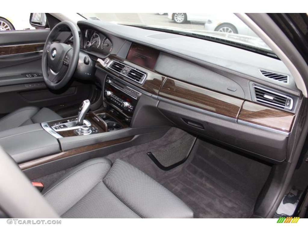 2012 BMW 7 Series 750i xDrive Sedan Black Dashboard Photo #77868051