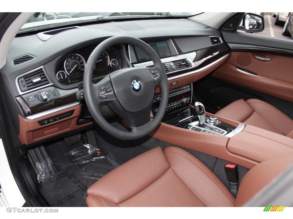 2012 5 Series 550i xDrive Gran Turismo - Alpine White / Cinnamon Brown photo #10