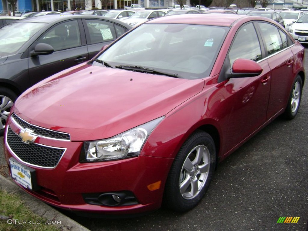 2013 Cruze LT - Crystal Red Metallic Tintcoat / Jet Black photo #1