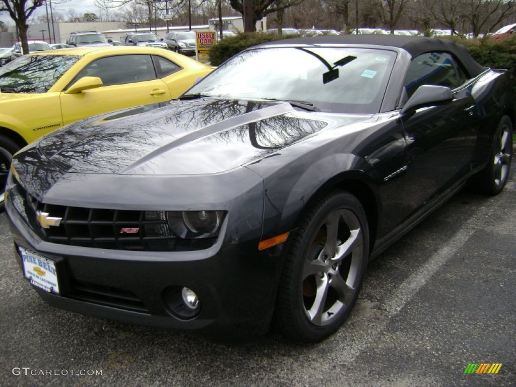 2013 Camaro LT/RS Convertible - Ashen Gray Metallic / Black photo #1