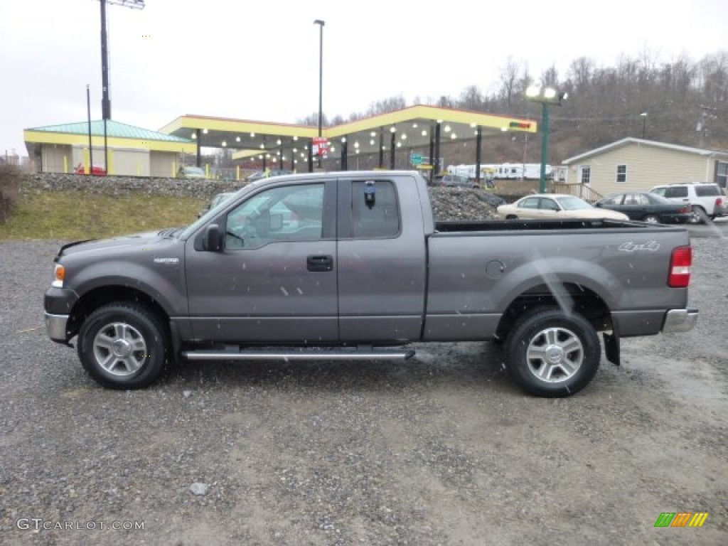 2006 F150 XLT SuperCab 4x4 - Dark Shadow Grey Metallic / Medium/Dark Flint photo #4