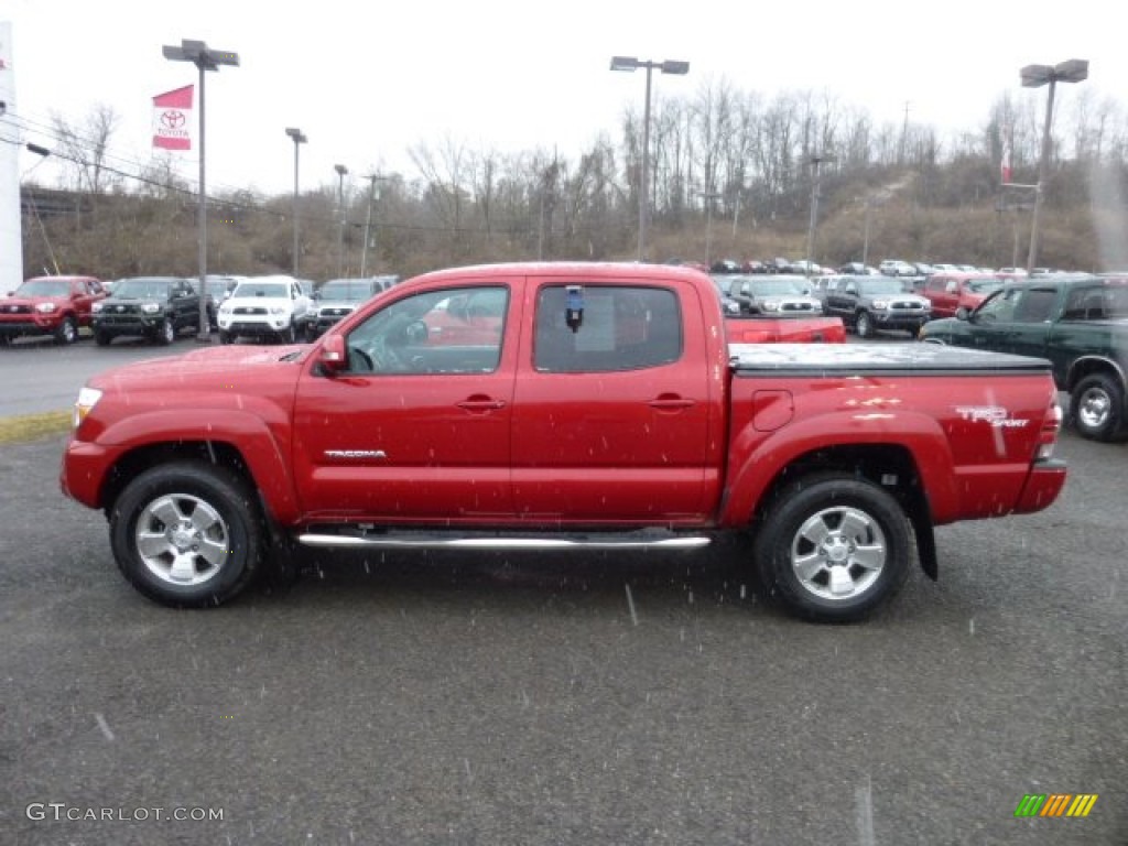 Barcelona Red Metallic 2012 Toyota Tacoma V6 TRD Sport Double Cab 4x4 Exterior Photo #77872678