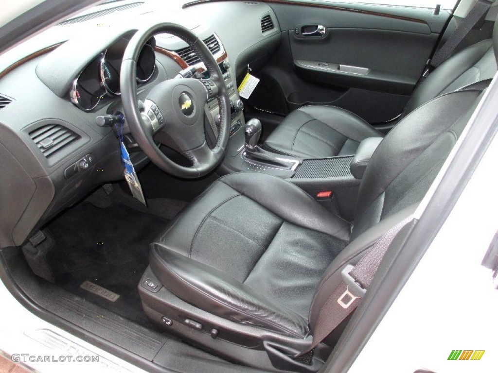 Ebony Interior 2010 Chevrolet Malibu LTZ Sedan Photo #77872792