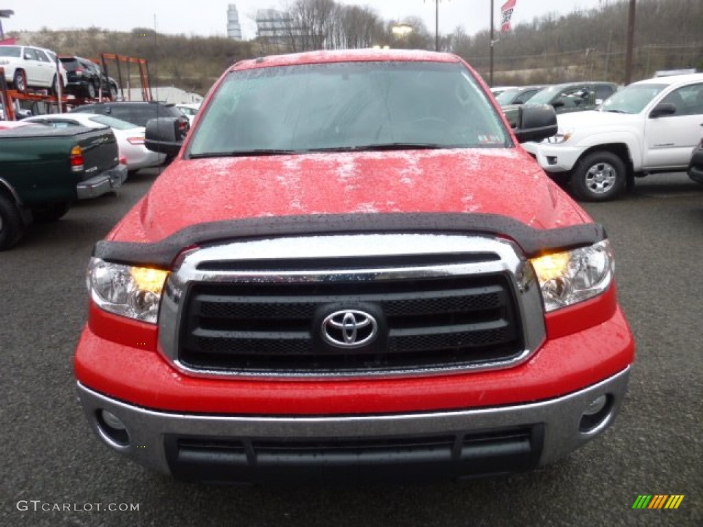 2010 Tundra Double Cab 4x4 - Radiant Red / Sand Beige photo #2
