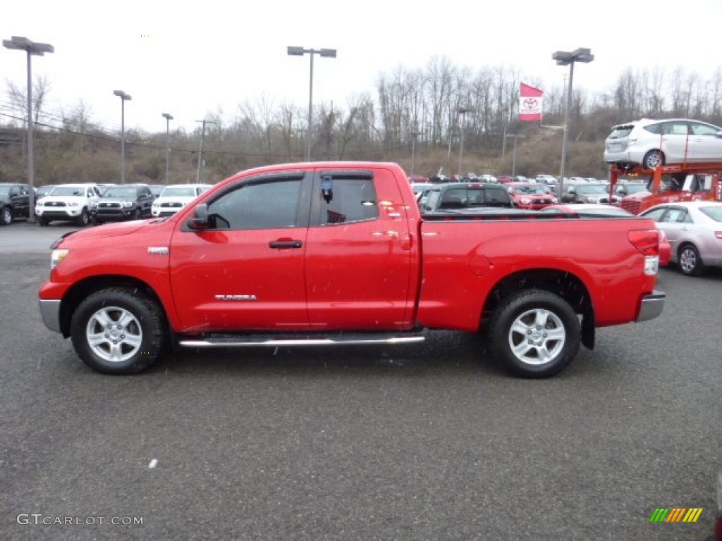 2010 Tundra Double Cab 4x4 - Radiant Red / Sand Beige photo #4