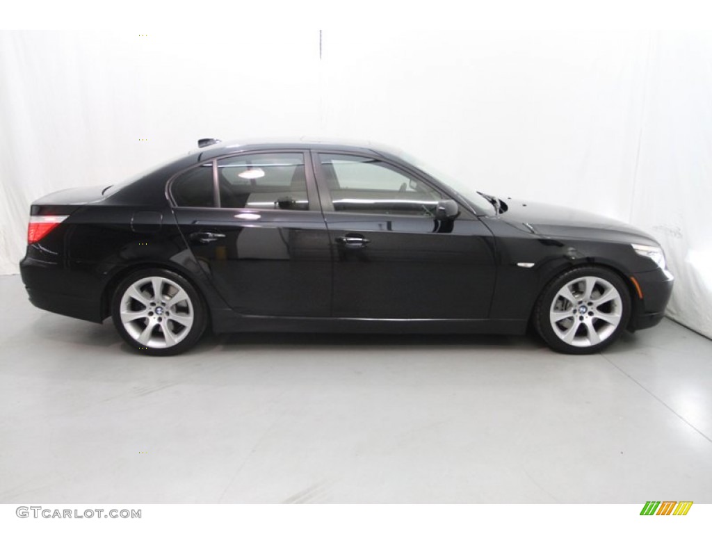 Jet Black 2008 BMW 5 Series 535i Sedan Exterior Photo #77872953
