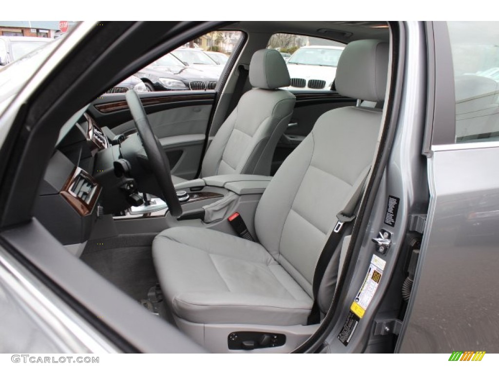 Grey Interior 2008 BMW 5 Series 528xi Sedan Photo #77872991