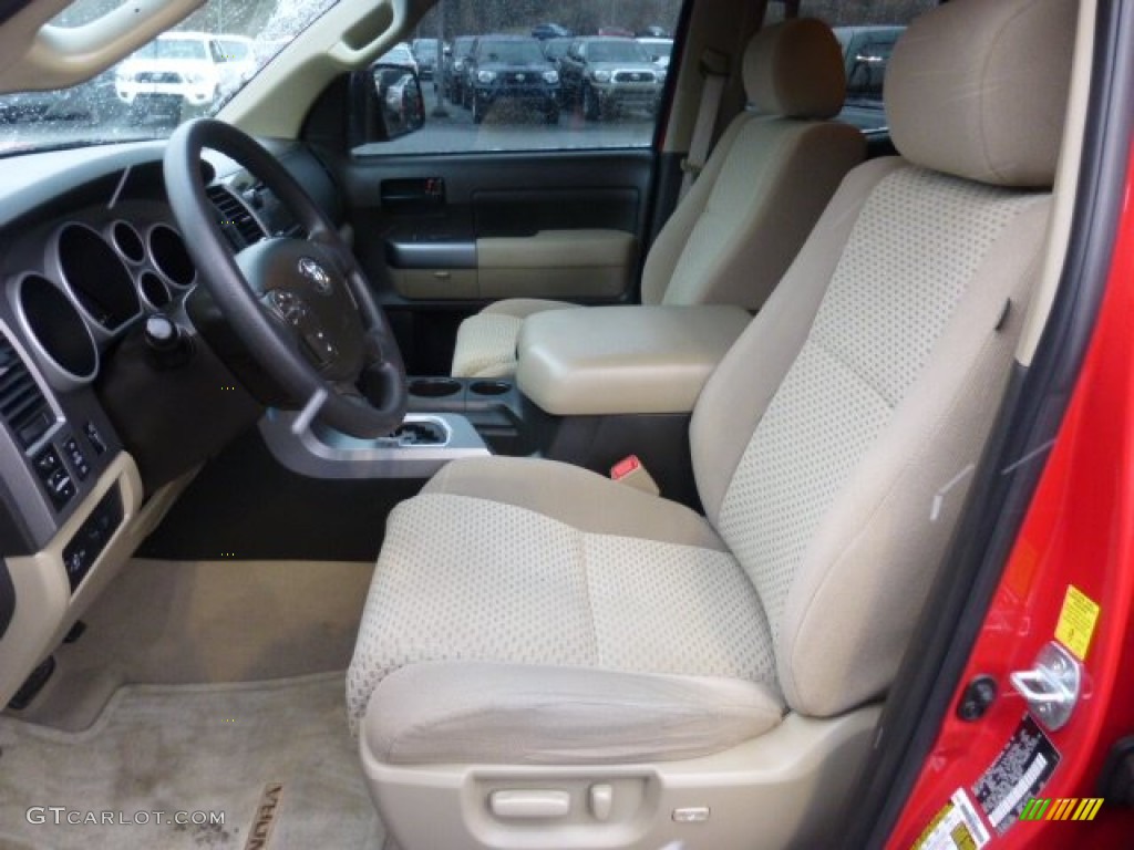 2010 Tundra Double Cab 4x4 - Radiant Red / Sand Beige photo #11