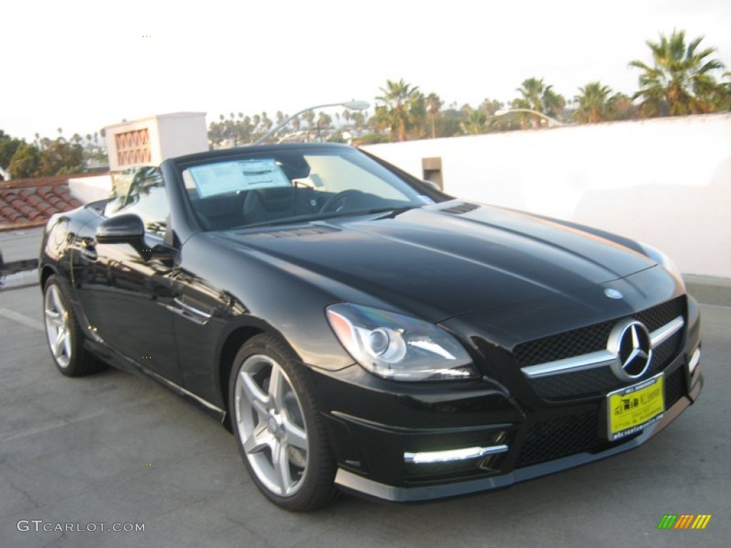 2013 SLK 250 Roadster - Black / Black photo #1