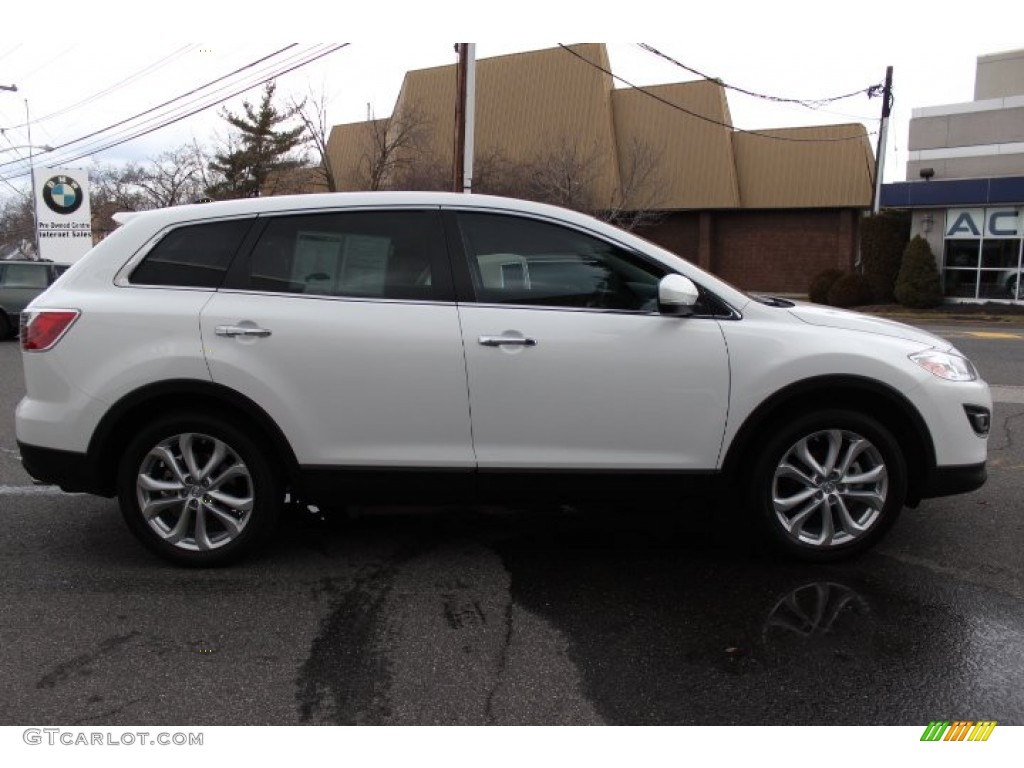 Crystal White Pearl Mica 2012 Mazda CX-9 Grand Touring AWD Exterior Photo #77873442