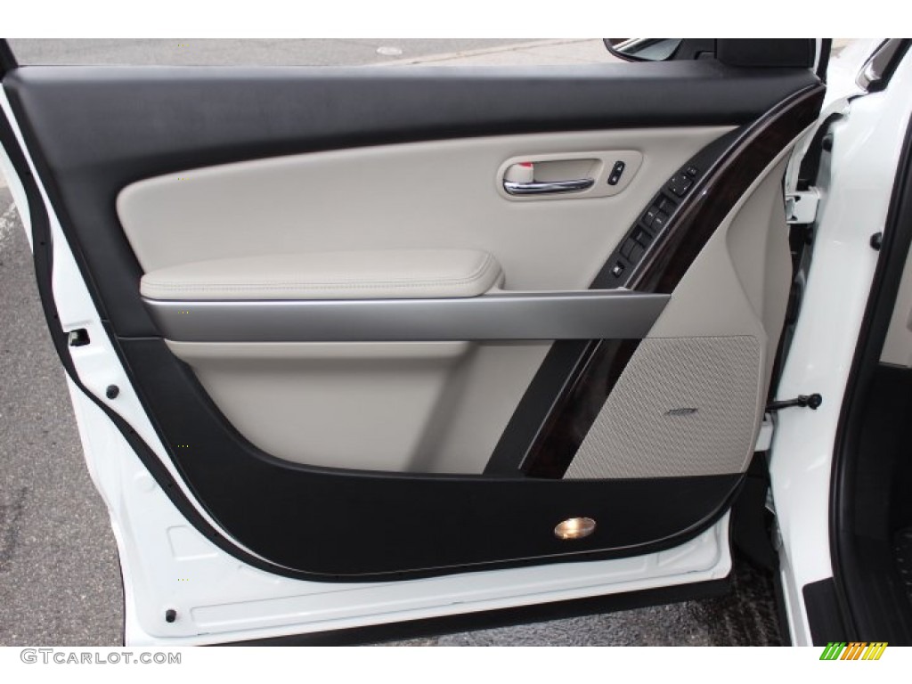 2012 Mazda CX-9 Grand Touring AWD Sand Door Panel Photo #77873510