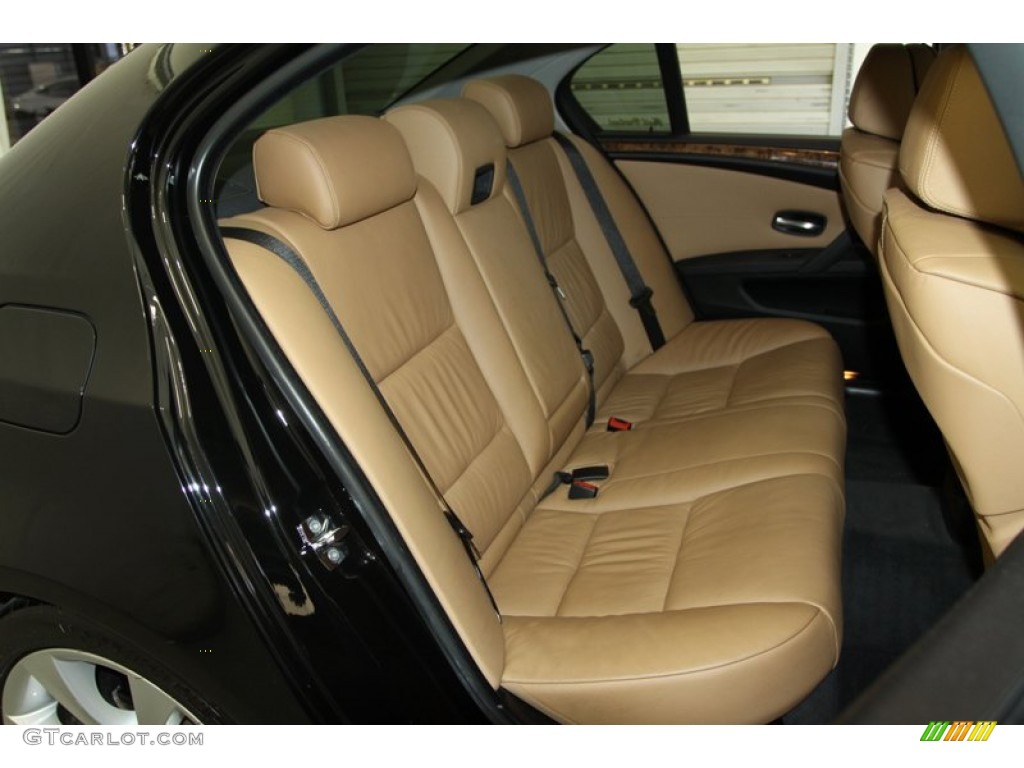 2008 BMW 5 Series 535i Sedan Rear Seat Photo #77873643